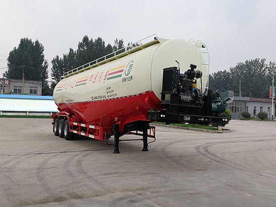 四通八达牌13.8米27.9吨3轴低密度粉粒物料运输半挂车(LST9407GFL)
