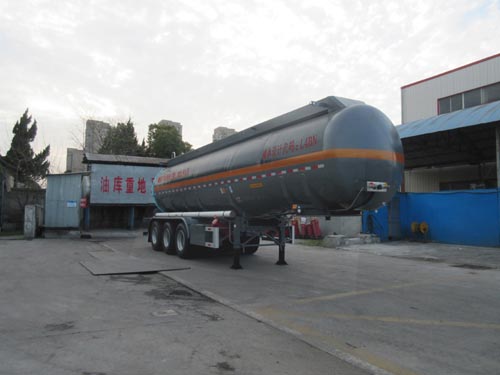 通华牌10.9米33.7吨3轴腐蚀性物品罐式运输半挂车(THT9402GFWF)