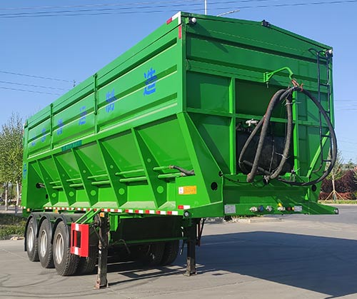 运腾驰牌9米31.4吨3轴散装粮食运输半挂车(SDT9400ZLS)