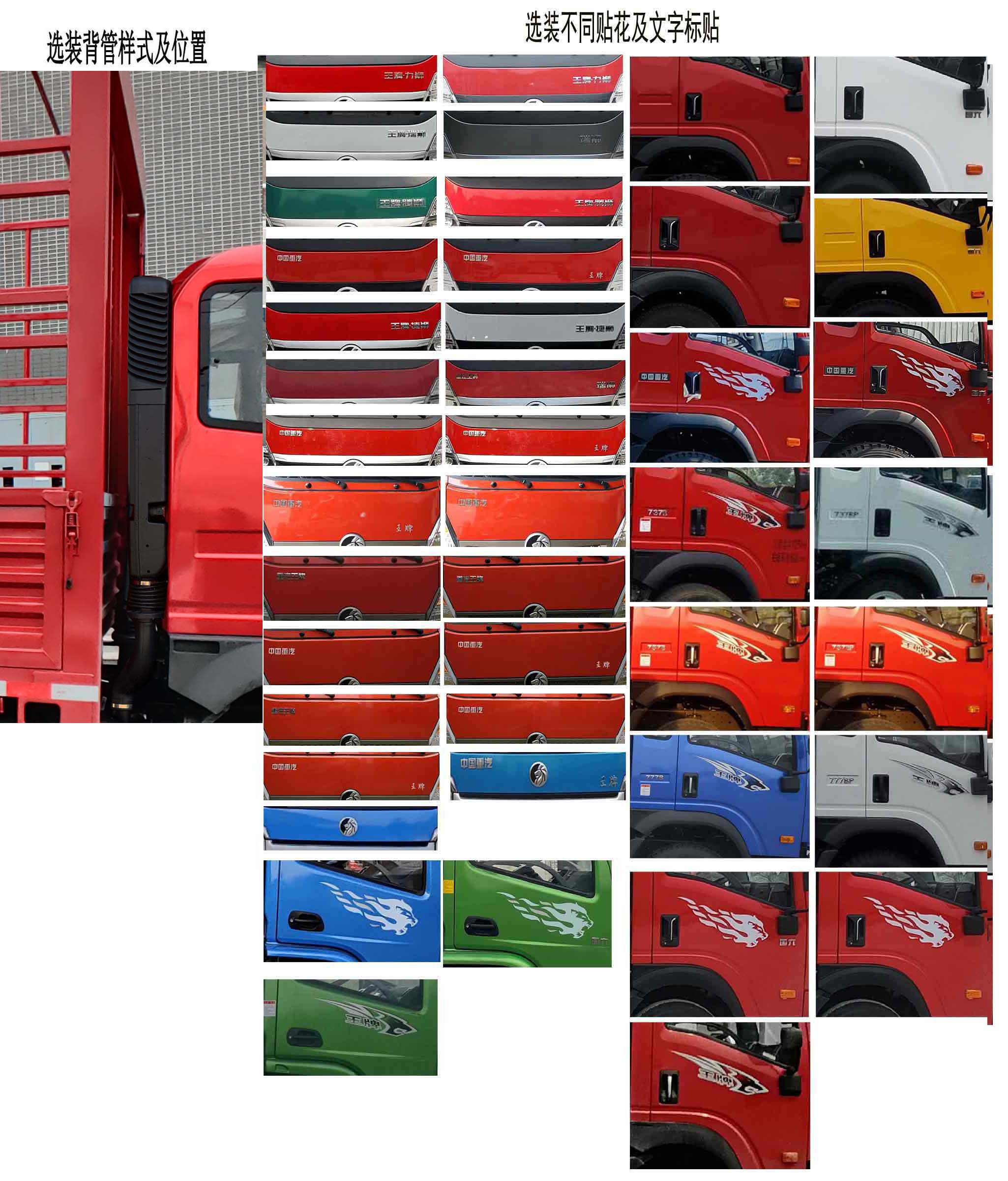 王牌牌CDW5184CCYK501EFA倉(cāng)柵式運(yùn)輸車公告圖片