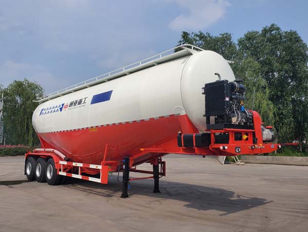 通華牌11.7米30.9吨3轴低密度粉粒物料运输半挂车(WTY9405GFLDC50)
