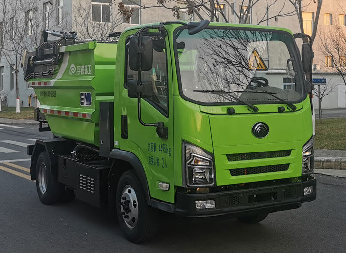 宇通牌YTZ5042ZZZD0BEV纯电动自装卸式垃圾车