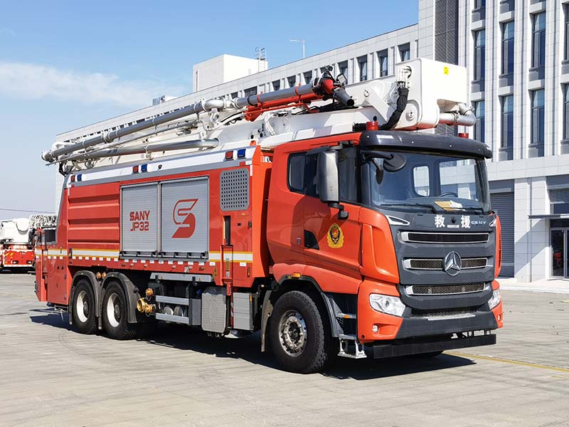 三一牌SYM5341JXFJP32舉高噴射消防車(chē)公告圖片