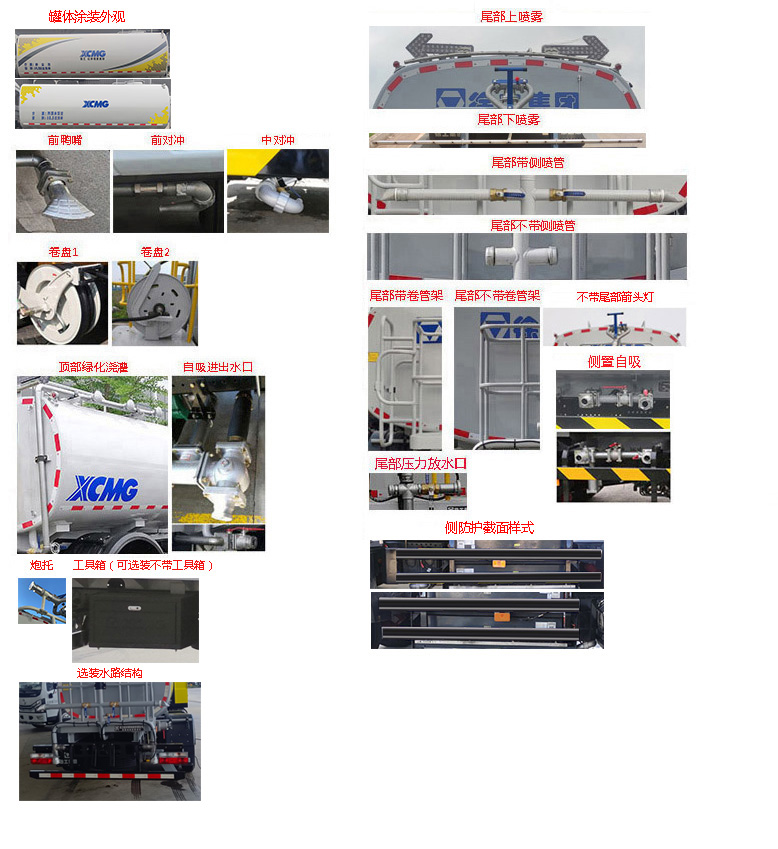 徐工牌DXA5080GPSDBEV纯电动绿化喷洒车公告图片