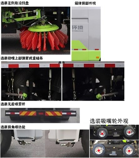 中聯(lián)牌ZBH5180TXSSPBEV純電動洗掃車公告圖片
