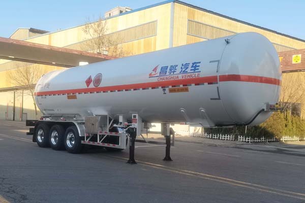 昌骅牌11.8米28.9吨3轴液化气体运输半挂车(HCH9405GYQA)