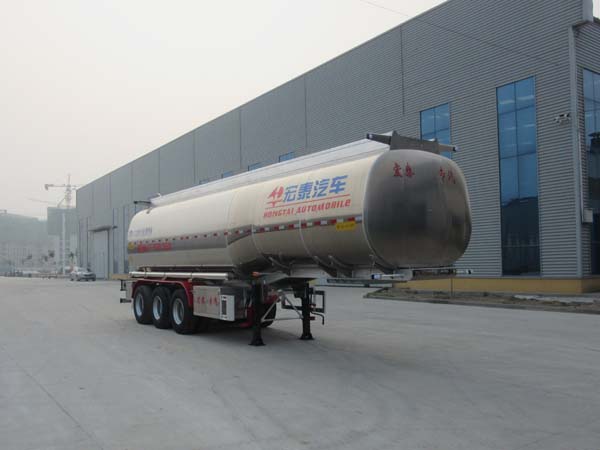 正康宏泰牌11米34吨3轴润滑油罐式运输半挂车(HHT9402GRH)