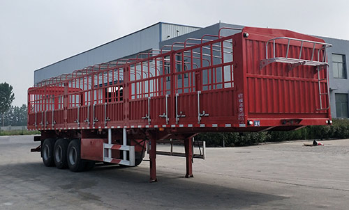 翔龙达牌13米33.8吨3轴仓栅式运输半挂车(LNX9401CCY)