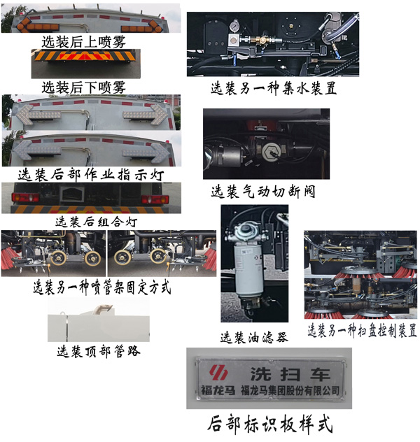 福龙马牌FLM5180TXSDL6S洗扫车公告图片