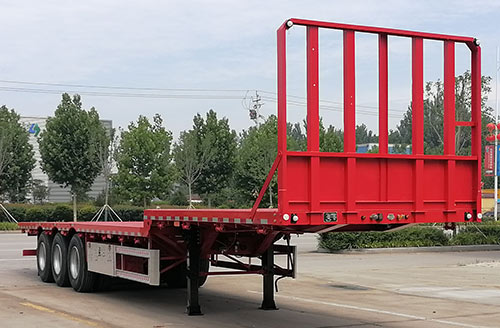 锣盛牌13米34.3吨3轴平板运输半挂车(CLS9400TPBE)