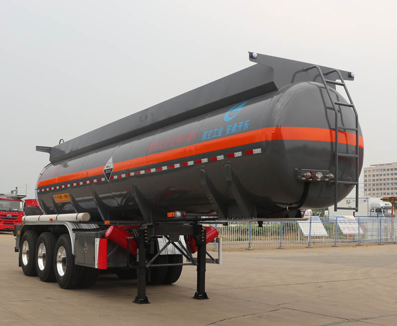 开乐牌10.3米33.5吨3轴腐蚀性物品罐式运输半挂车(AKL9408GFWA)
