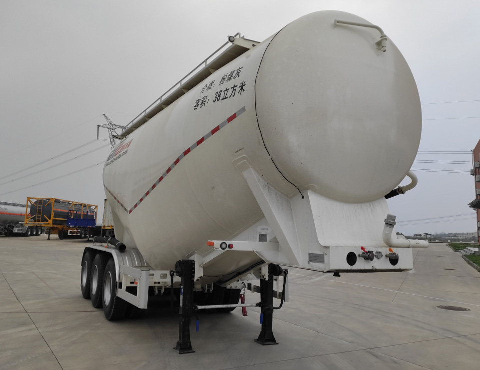 亚特重工牌8.7米34.4吨3轴中密度粉粒物料运输半挂车(HNV9400GFL38)