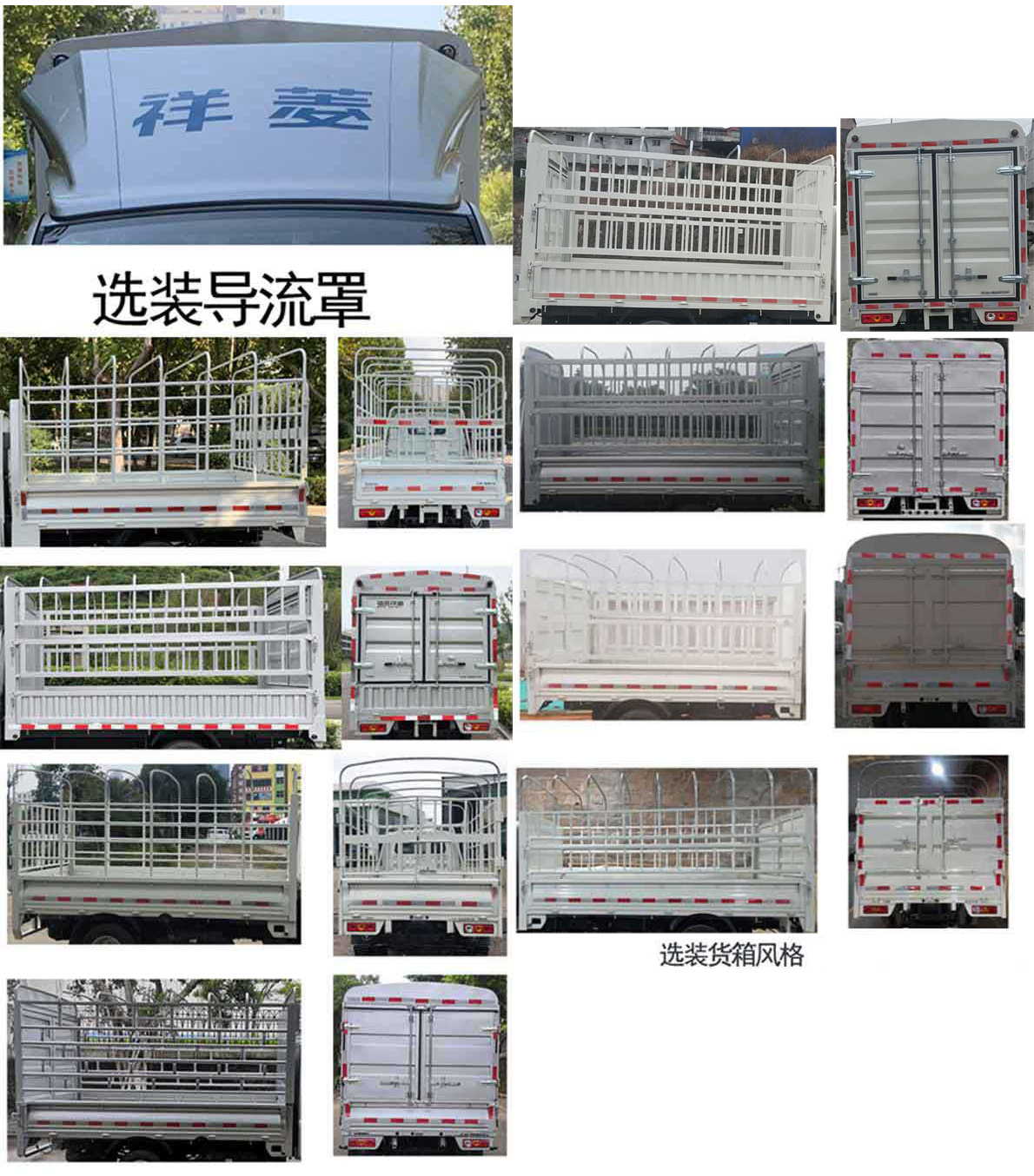 福田牌BJ5030CCY3AV8-43倉柵式運輸車公告圖片