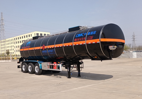 万事达牌11.4米32吨3轴易燃液体罐式运输半挂车(SDW9403GRY38)