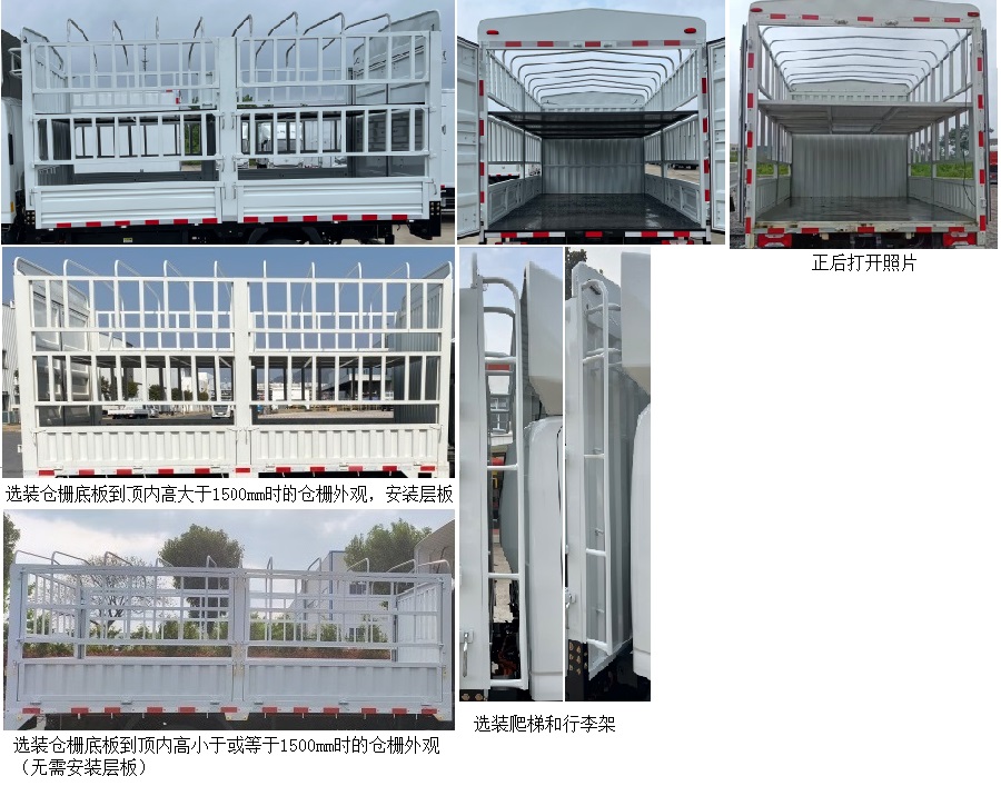 大通牌SH5047CCYMFEVMZ1纯电动仓栅式运输车公告图片