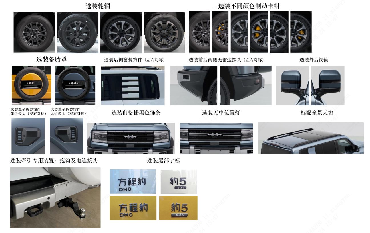 方程豹牌QCJ2030ST6HEV插电式混合动力越野乘用车公告图片