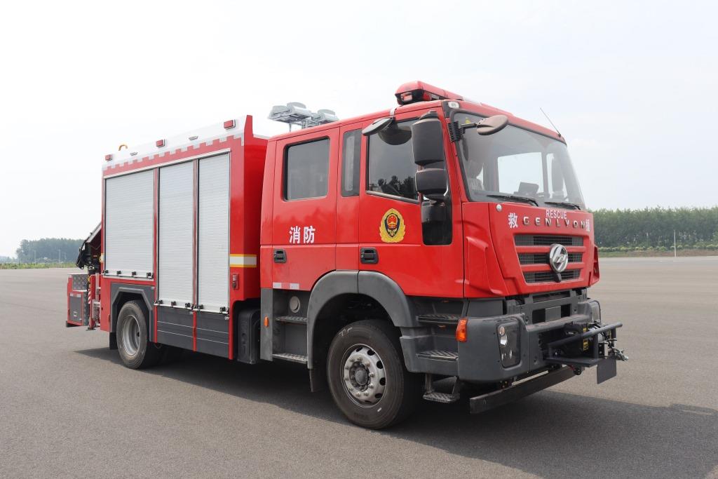 YL5130TXFJY120/HY型抢险救援消防车图片