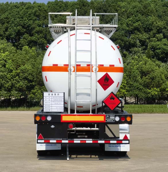 宏图牌HT9400GRY7A易燃液体罐式运输半挂车公告图片