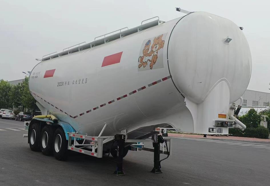 工尹正安牌10米34.9吨3轴中密度粉粒物料运输半挂车(XZA9403GFL)