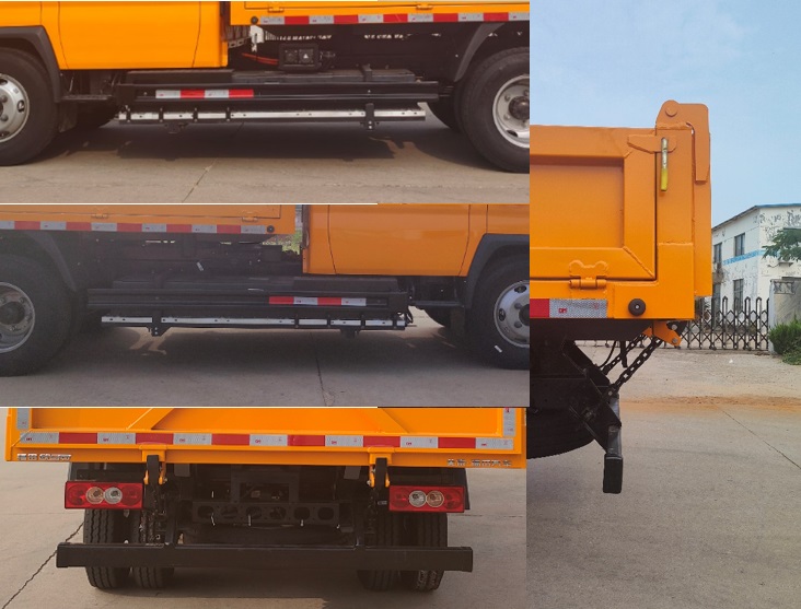 福田牌BJ5074ZLJEV1純電動(dòng)自卸式垃圾車公告圖片