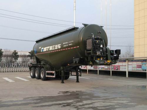 瑞江牌9.9米33吨3轴中密度粉粒物料运输半挂车(WL9404GFLA)