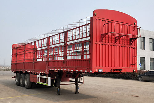 骏程牌13米34吨3轴仓栅式运输半挂车(HLE9400CCYE)