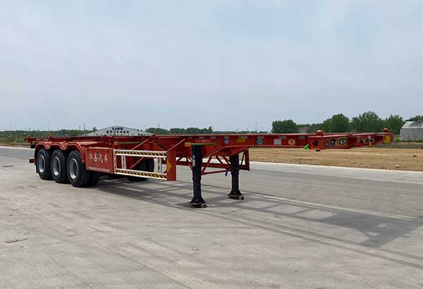华岳兴牌13米34.4吨3轴集装箱运输半挂车(FNZ9400TJZ)