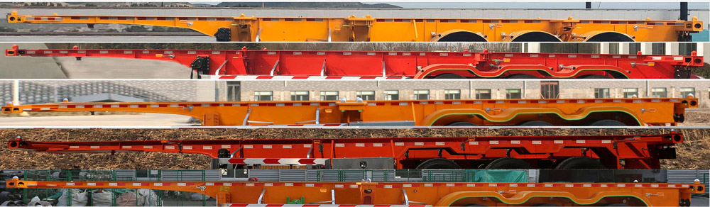 红荷北斗牌SHB9400TJZ集装箱运输半挂车公告图片