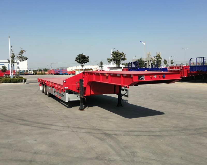 红荷北斗牌13.8米32.7吨3轴低平板半挂车(SHB9400TDP)