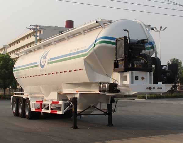 开乐牌12.4米30.5吨3轴低密度粉粒物料运输半挂车(AKL9401GFLB3)