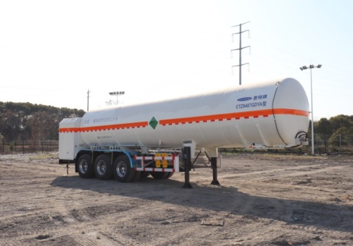 查特牌11.5米30.3吨3轴低温液体运输半挂车(CTZ9407GDYA)