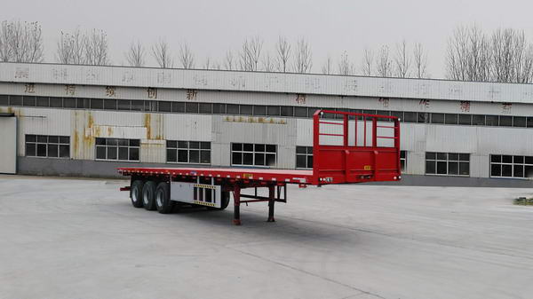 盛郓牌13米34吨3轴平板运输半挂车(SRD9400TPB)