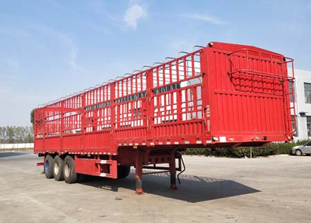 凯达宏业牌13米34.2吨3轴仓栅式运输半挂车(WKD9400CCYE)