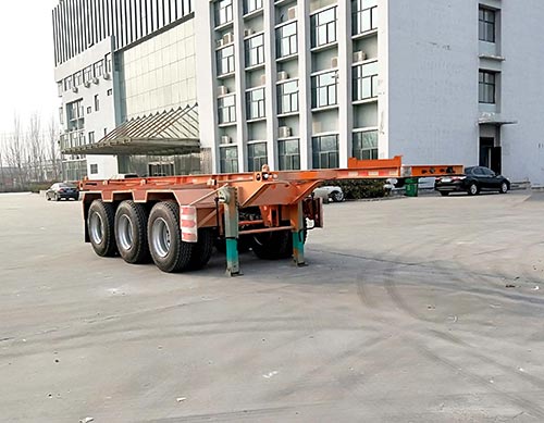 华梁天鸿牌9.5米35.2吨3轴集装箱运输半挂车(LJN9400TJZ20)