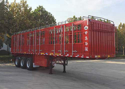 华骏牌11.5米34.7吨3轴仓栅式运输半挂车(ZCZ9401CCYK)