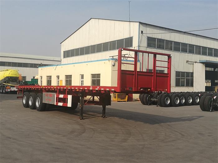 华宇达牌13米33.8吨3轴平板运输半挂车(LHY9405TPB)