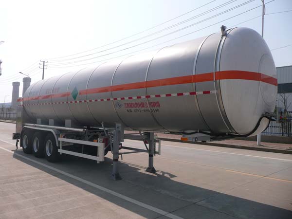五峰牌12.1米26.9吨3轴低温液体运输半挂车(JXY9403GDY6)