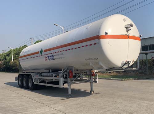 圣达因牌12.8米27.4吨3轴低温液体运输半挂车(SDY9406GDYN2)