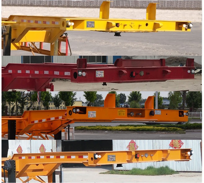 中鱼运驰牌EYC9350TJZE集装箱运输半挂车公告图片