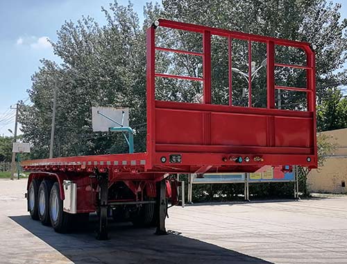 聚运达牌9米35.1吨3轴平板运输半挂车(LZY9402TPB)