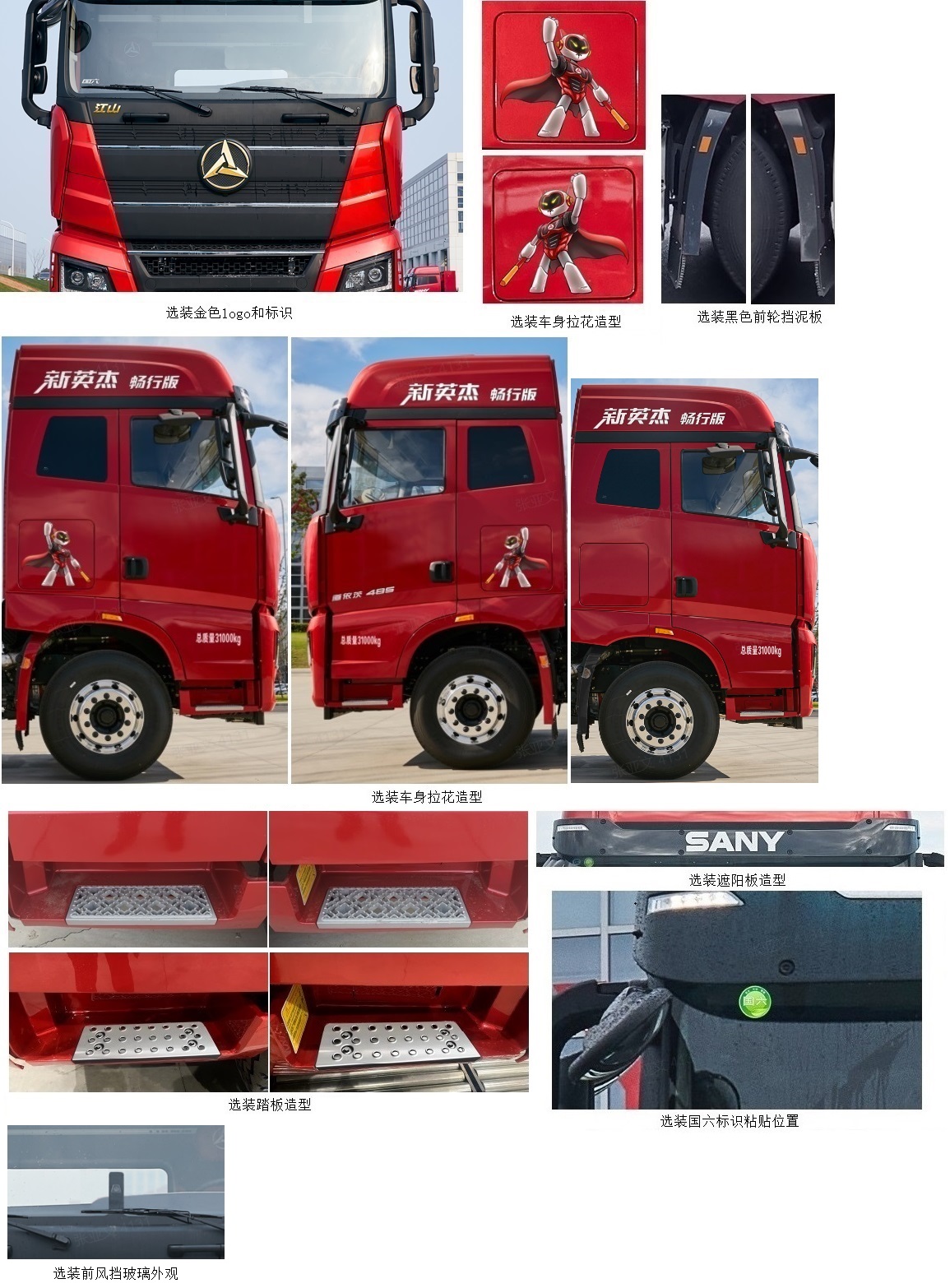 三一牌HQC5310XYK5S1S13F翼開啟廂式車公告圖片