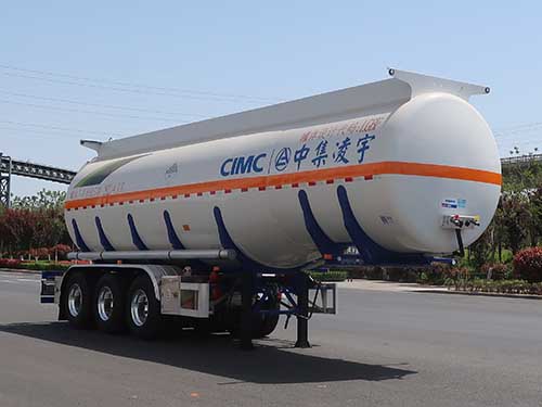 凌宇牌10.5米33.5吨3轴杂项危险物品罐式运输半挂车(CLY9401GZW35)