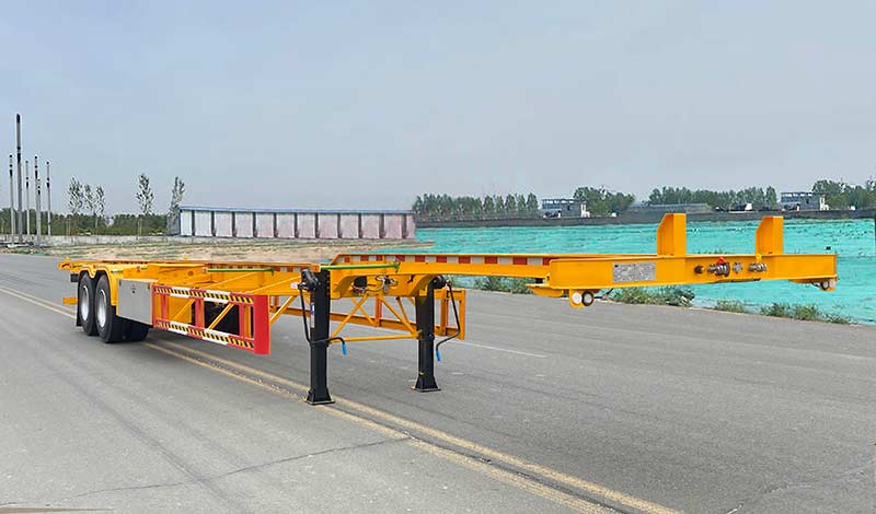 龙御天翔牌14米30.8吨2轴集装箱运输半挂车(TXC9340TJZE)