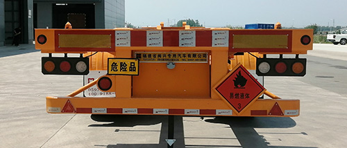 闽兴牌FM9351TWY危险品罐箱骨架运输半挂车公告图片