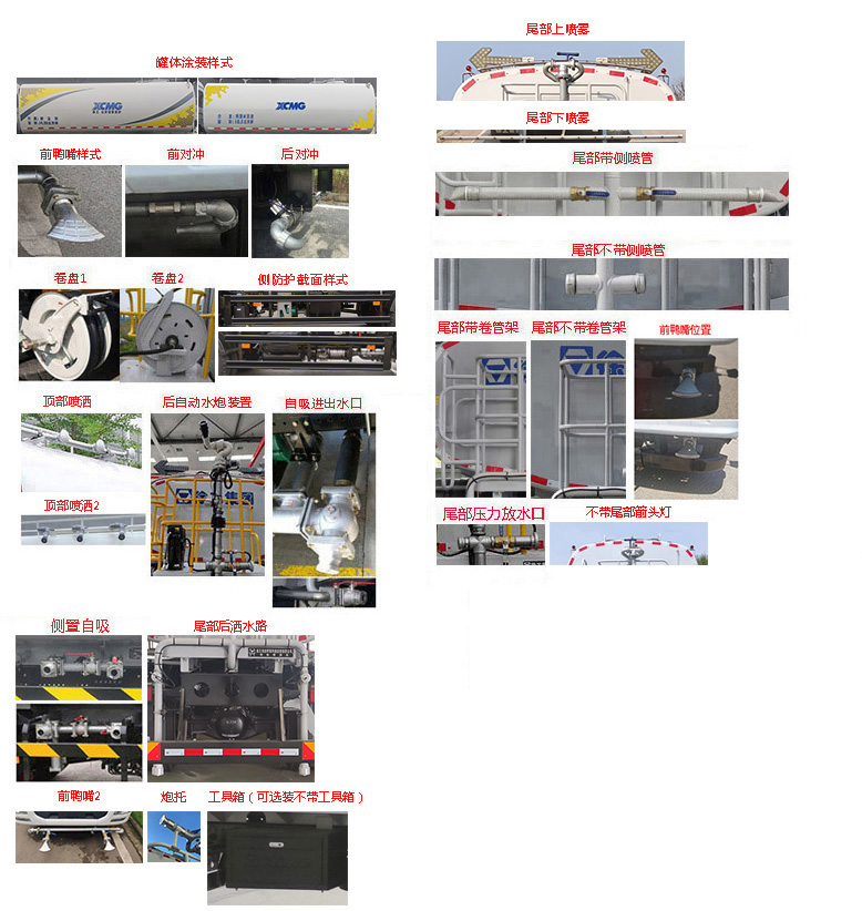 徐工牌DXA5181TSDD6防役消毒灑水車公告圖片