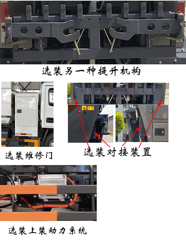 福龙马牌FLM5041ZZZNJBEVH纯电动自装卸式垃圾车公告图片