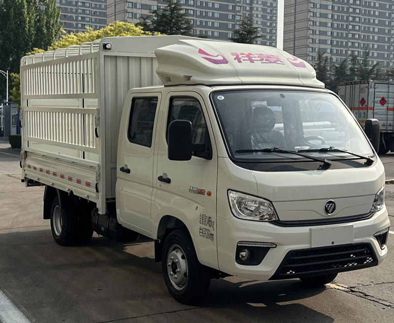 福田牌BJ5032CCY4AV6-19倉柵式運(yùn)輸車公告圖片