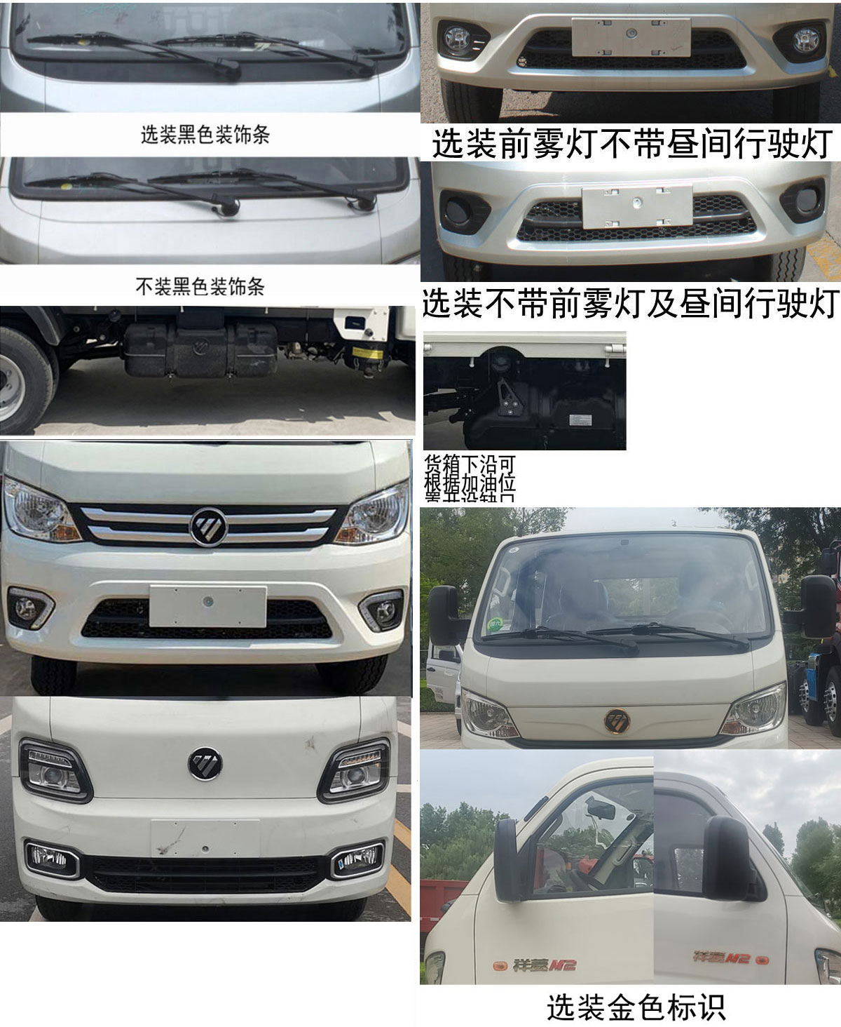 福田牌BJ5032CCY4AV6-19倉柵式運(yùn)輸車公告圖片