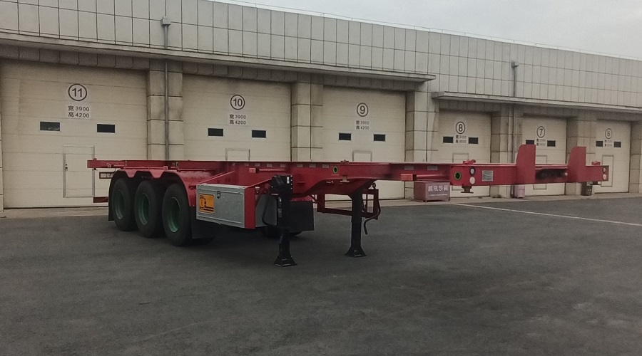 新欣鑫馨牌11米35.2吨3轴集装箱运输半挂车(LKD9404TJZ)