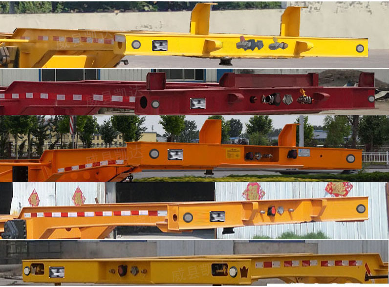 凯达宏业牌WKD9180TJZE空载集装箱运输半挂车公告图片